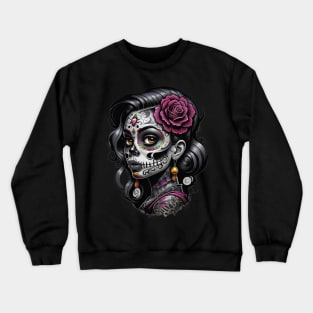 Catrina Dia De Los Muertos Crewneck Sweatshirt